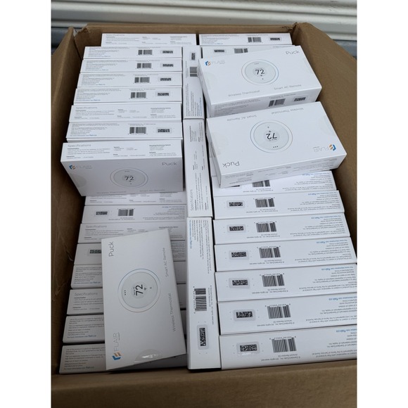 Flair Puck Pro Wireless Thermostat w/batteries and USB cable - New in OEM Box - Picture 2 of 4